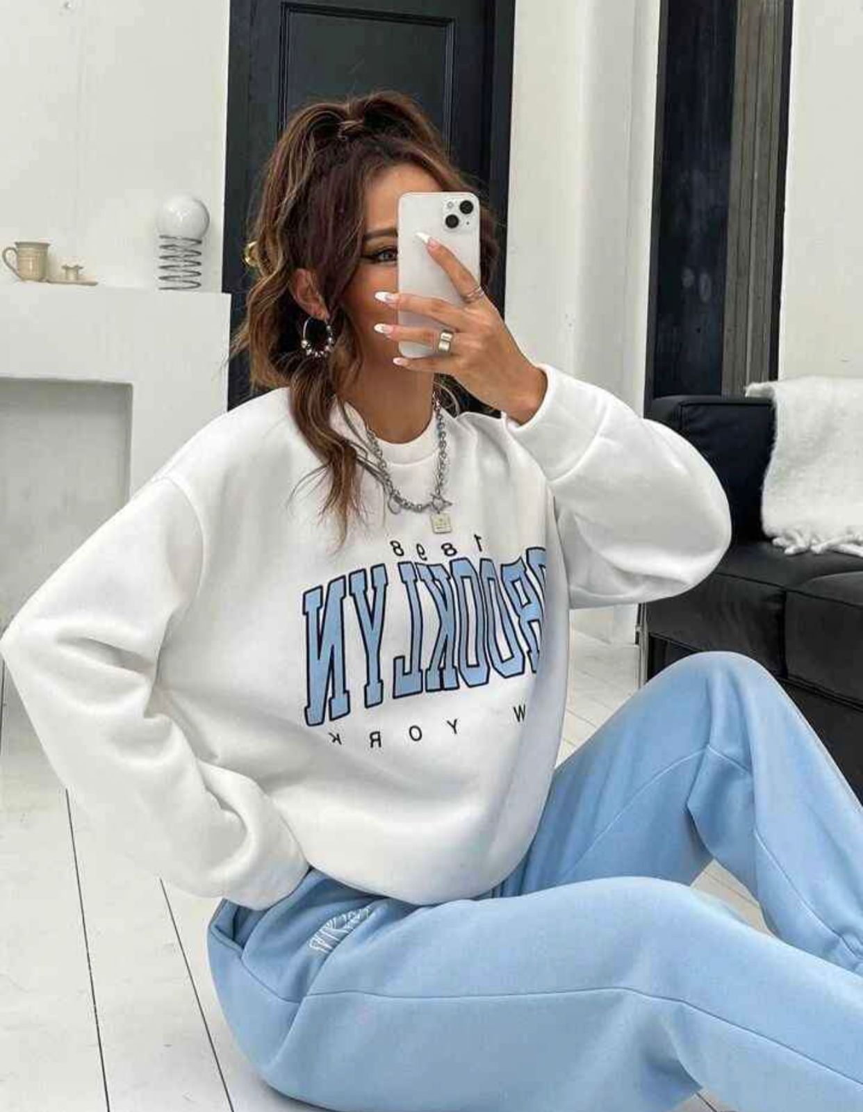 Sudadera Brooklyn N82 para mujer de 2 piezas